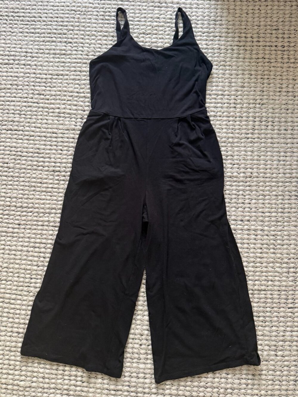 Eileen Fisher Black Cotton Jumpsuit